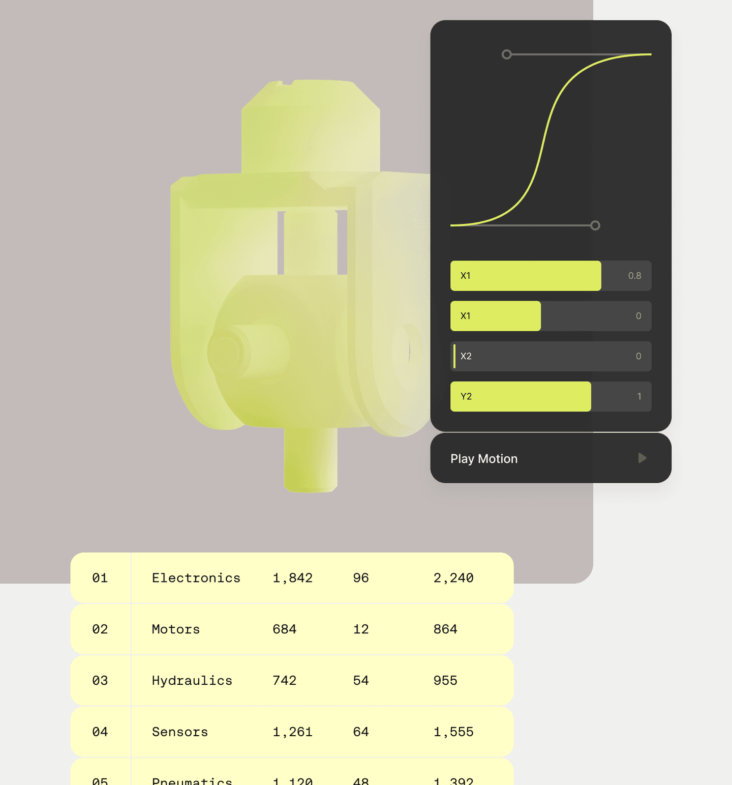 Animations browser panel