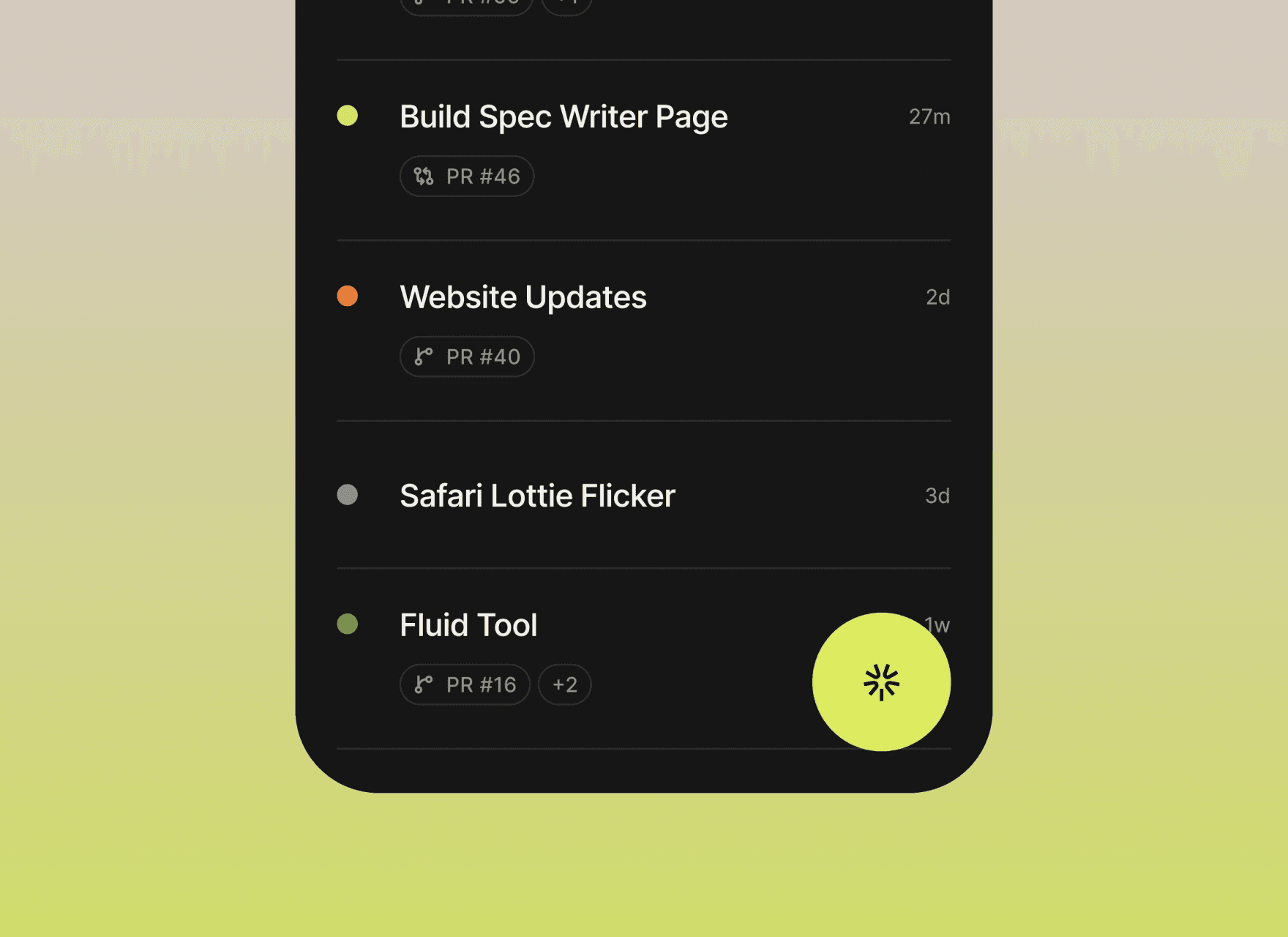 Intent Mobile showing agents and workspaces on an iPhone.